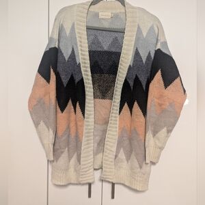 Dreamers Chevron Knit Cardigan